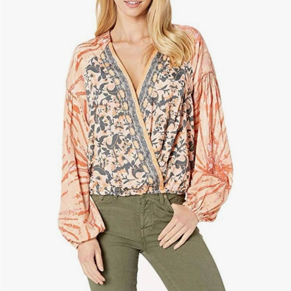 Free People Cruisin Together Printed Blouse